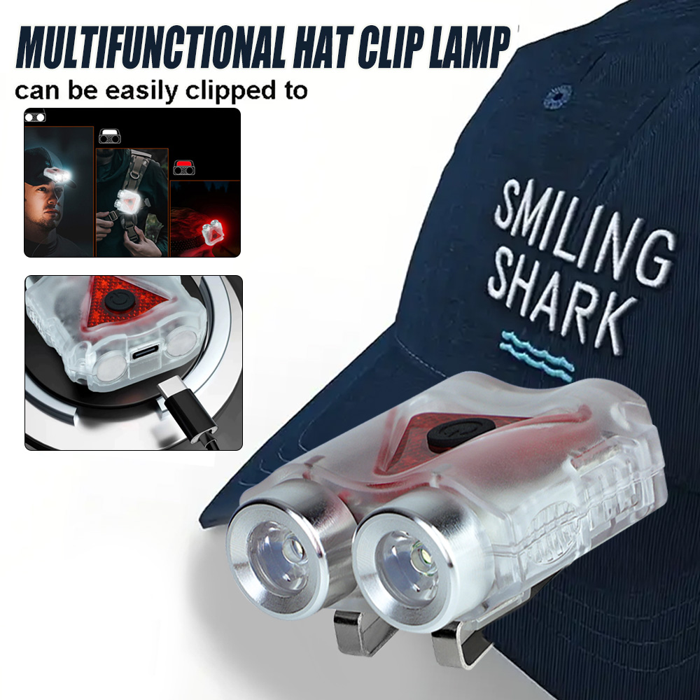 Running Headlamp - Farol led mãos-livres recarregável, farol magnético