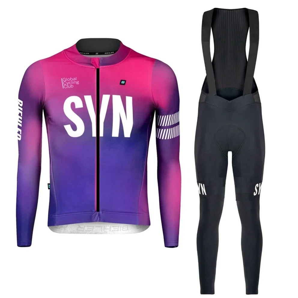 Race Bib - Conjunto de Ciclismo Masculino SYN-Colorido de