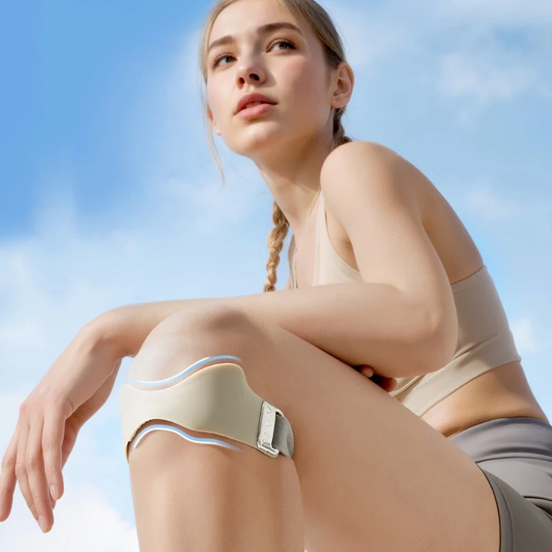 Running Belt - Joelheiras ajustáveis de silicone para patela,